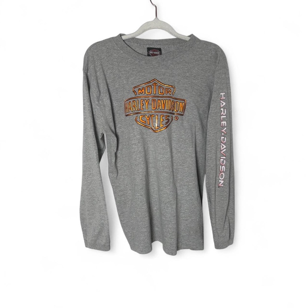 Vintage Y2K 2002 Harley Davidson T-Shirt Grey